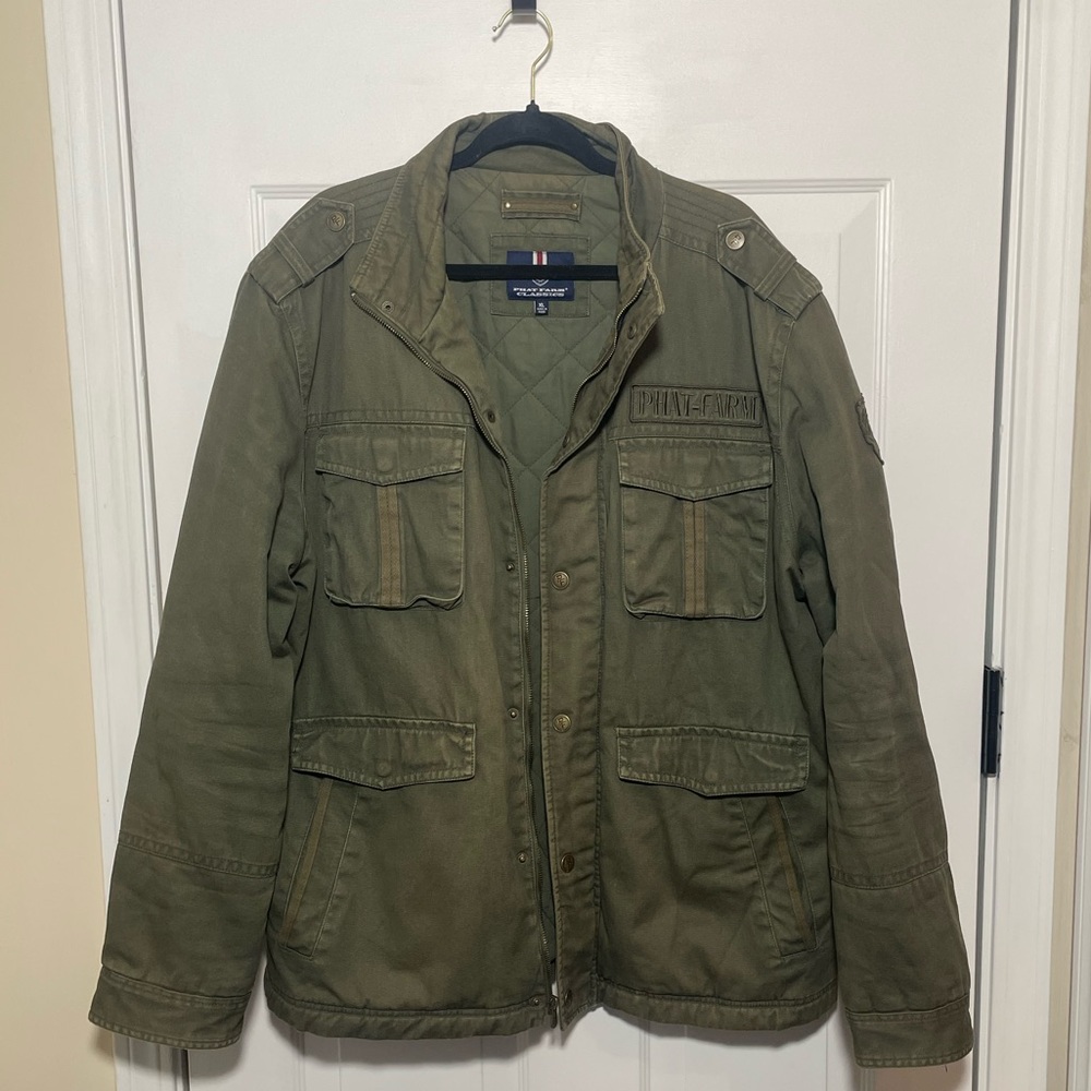 Phat Farm Khaki Military Field Jacket